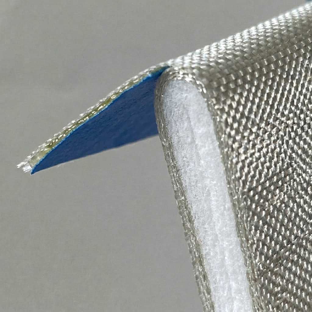 Feltro aerogel rivestito con tessuto fibra di vetro adesivo
